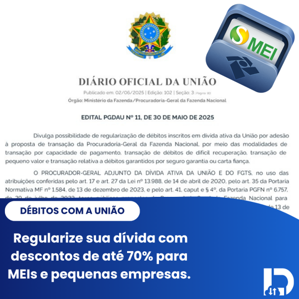 Nova oportunidade para regularização de dívidas com a União tem descontos de até 70%